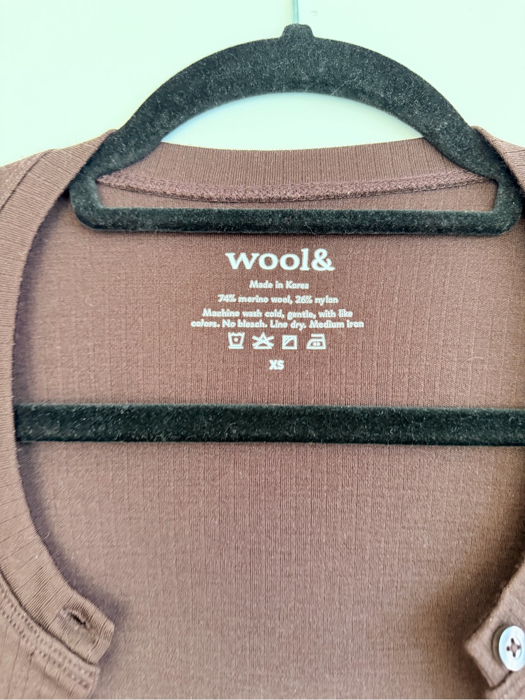 Wool& Celeste Ribbed Cardigan In Espresso - Xs — image 3 of 3